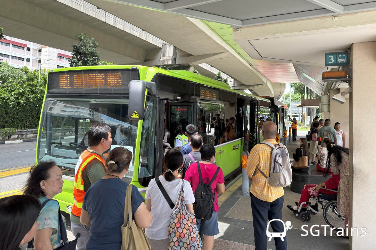 Free regular and free bridging buses were available for commuters during the train disruption on Aug 12.